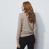 Daily Sports Plain Knit Woman's Golf Pullover - Fudge