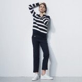 Daily Sports High Summer Navy White Stripe Woman's Golf Pullover