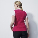 Daily Sports High Summer Knitted Sweater Women's Vest - Pink