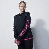 Daily Sports Long Sleeve Woman's  Pullover Lined - Black