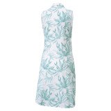 Puma Palm Golf Dress - Bright White / Adriatic - FINAL SALE
