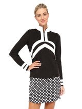 Belyn Key Birdie Women's Golf Pullover - Onyx