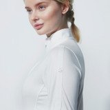 Daily Sports Midlayer Half Neck Long Sleeve Top - White 