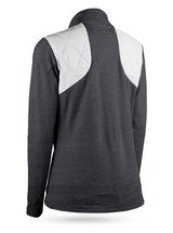 Sun Mountain Women's At Hybrid Golf Jacket - White-Steel Heather