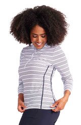Kinona Keep It Covered Longsleeve Top - Zig Zag Stripe
