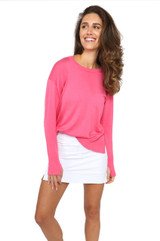 Golftini Relaxed Fit Sweater - Hot Pink