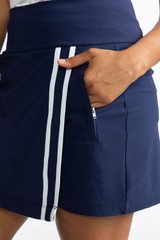 Kinona Skort and Short Woman Golf Skort - Navy Blue/White - FINAL SALE