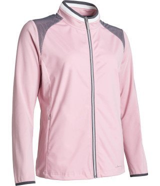 Abacus Navan Softshell Hybrid Women's Golf Jacket - Rosebud