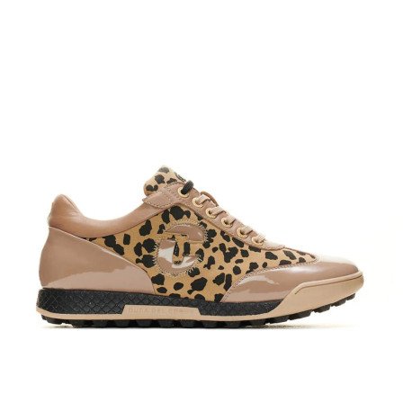 Duca Del King Cheetah Women's Golf Shoe - Taupe