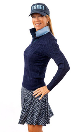 Scratch Seventy Women's Golf  Sweater - Navy