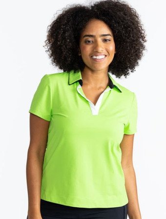 Kinona Classic and Fantastic Shortsleeve Woman Golf Top - Grass Green - FINAL SALE