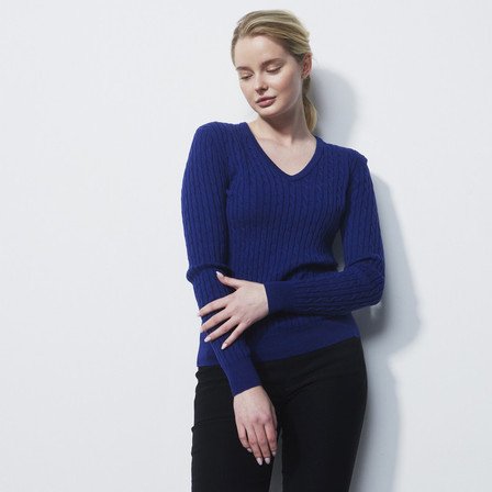 Daily Sports High Summer Spectrum Blue Woman's Golf Pullover Sweater