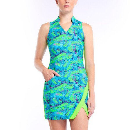 TZU TZU Kaia Women's Golf Dress - Trippy Typhoon