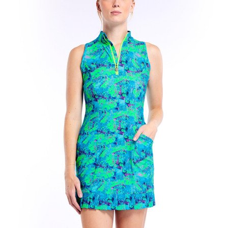 TZU TZU Shiloh Women's Golf Dress - Trippy Typhoon