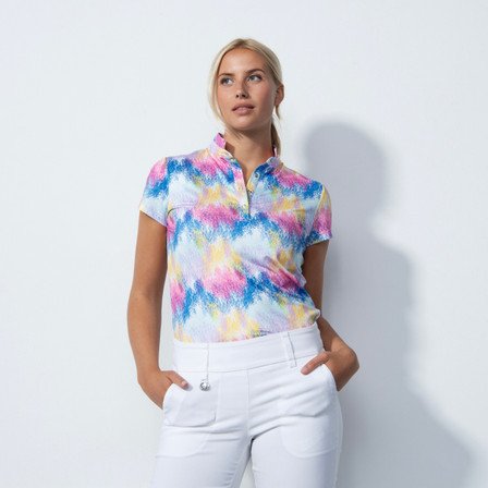 Daily Sports Vision Cap Sleeve Polo Shirt - Print 