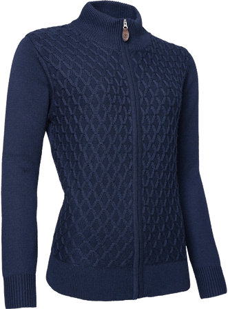 Abacus Knitted Avondale Women's Golf Cardigan - Navy