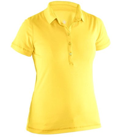 Abacus Ladies Clark Women's Golf  Short Sleeve Polo - Yellow