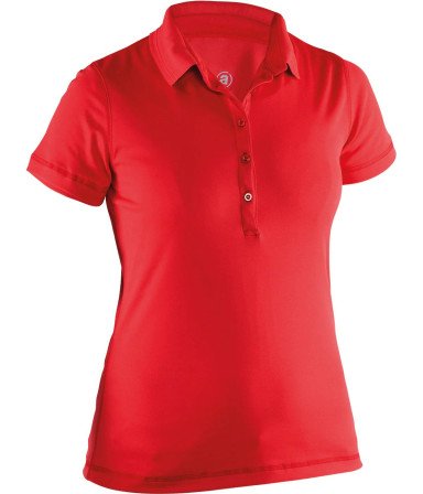 Abacus Clark Women's Golf  Short Sleeve Polo - Red