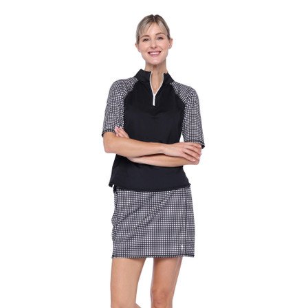 Belyn Key Side Reversible Half Women's Golf Sleeve - Black White