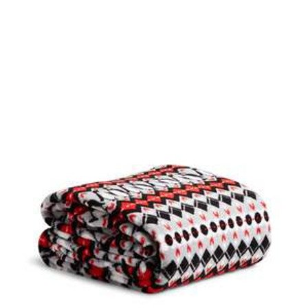 Vera Bradley 50" x 80" Plush Throw Blanket - Red Penguin