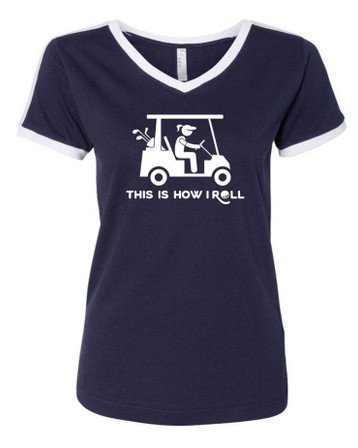 Fore Ladies Golf Graphic Tee - This is How I Roll 