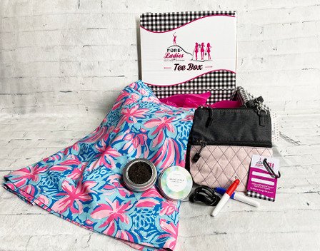 Fore Ladies Tee Box Practice Swing - Pink & Blue Floral